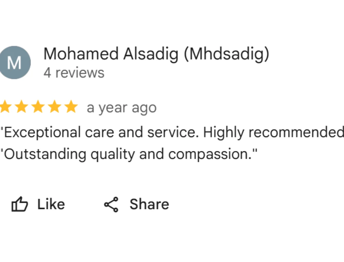 آراء عملاء صحيح في الرعاية الصحية المنزلية