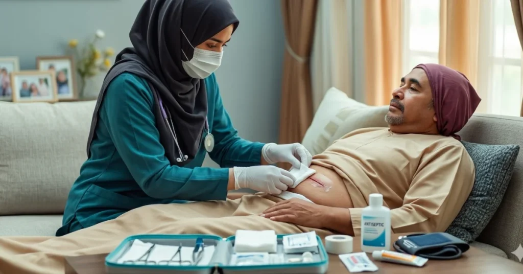 تمريض منزلي بعد العمليات